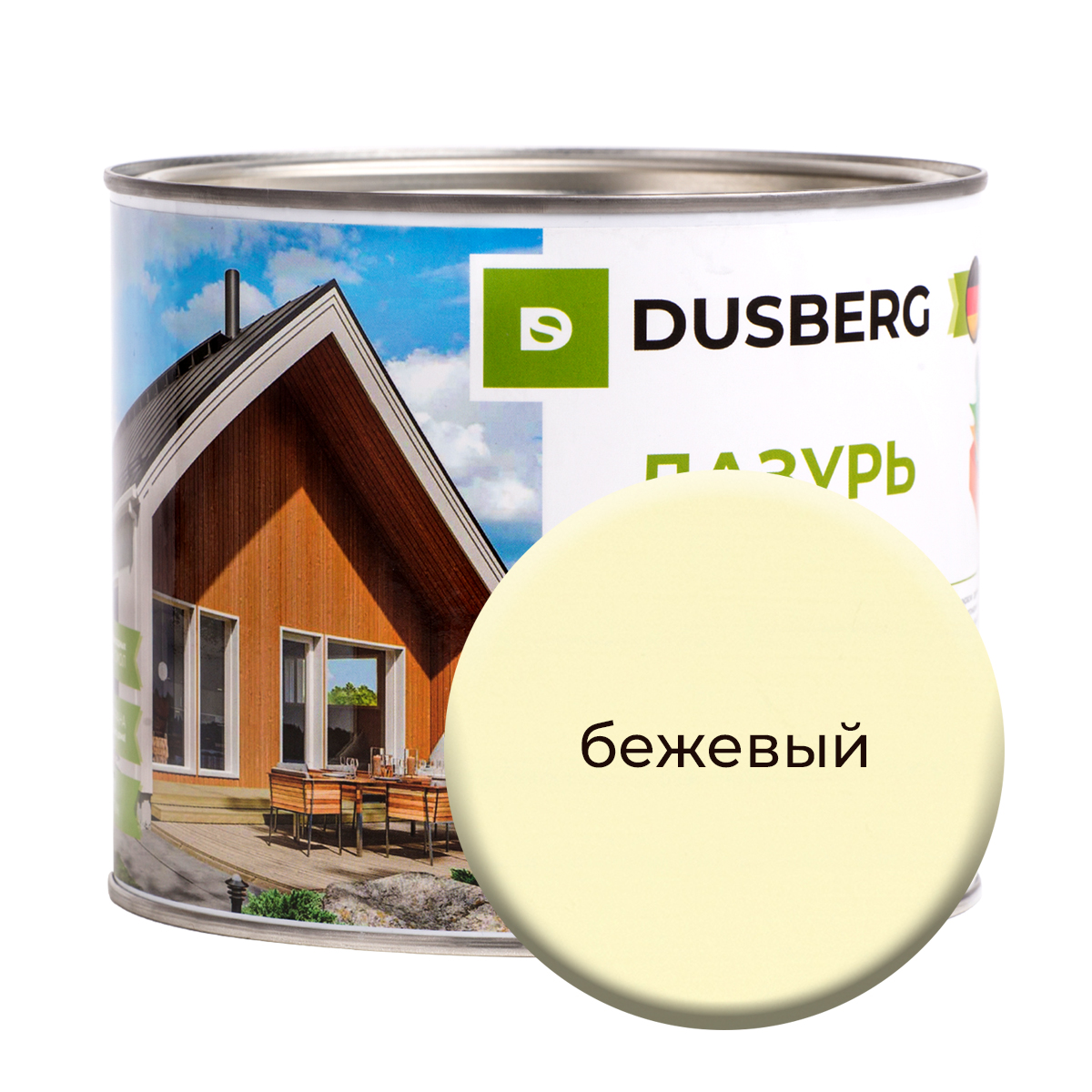 Лазурь Dusberg для дерева 2 л Бежевый