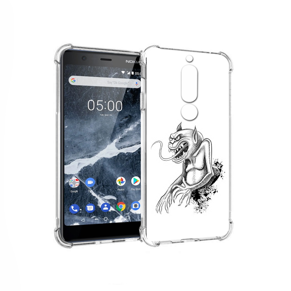 

Чехол MyPads Tocco для Nokia 5.1 чорт (PT114144.121.692), Прозрачный, Tocco