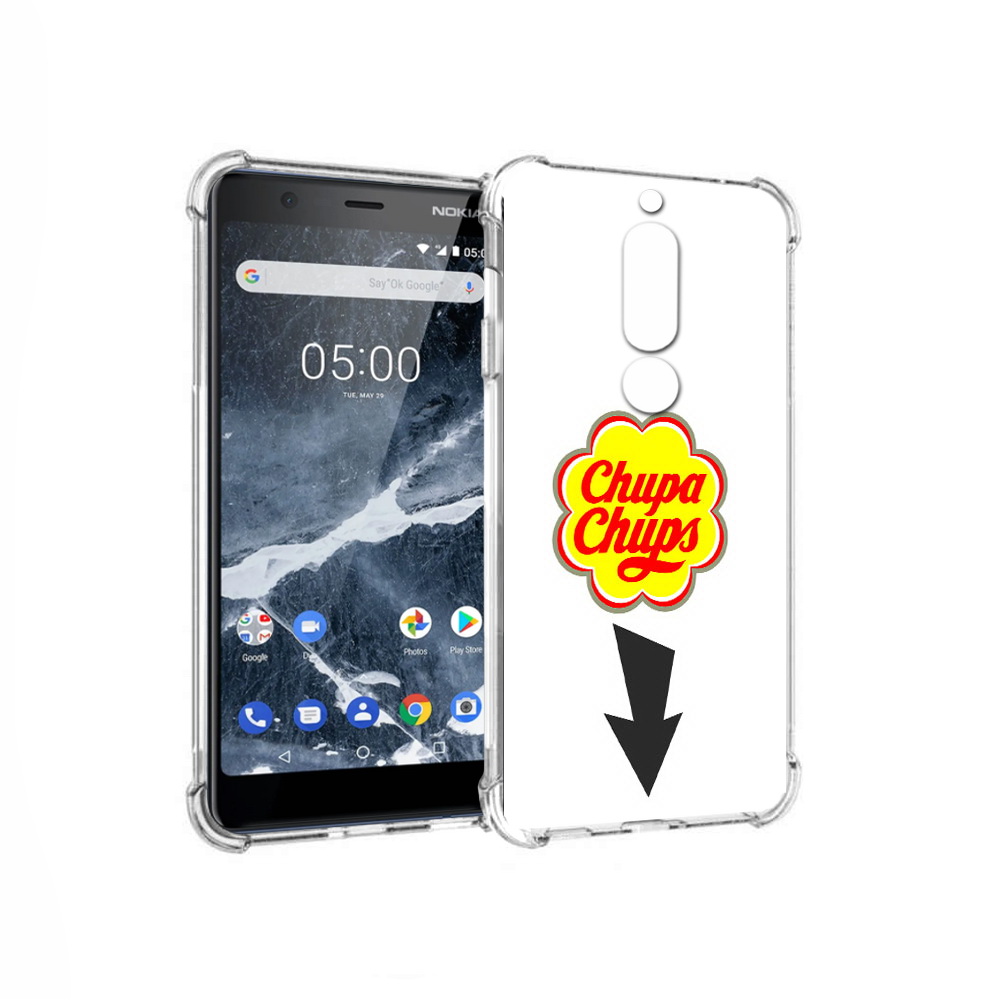 

Чехол MyPads Tocco для Nokia 5.1 чупа чупс (PT114144.121.694), Прозрачный, Tocco