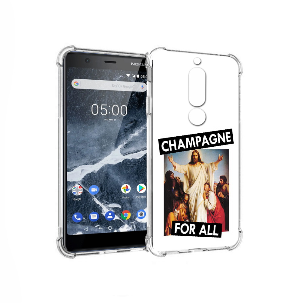 

Чехол MyPads Tocco для Nokia 5.1 шампанское (PT114144.121.697), Прозрачный, Tocco