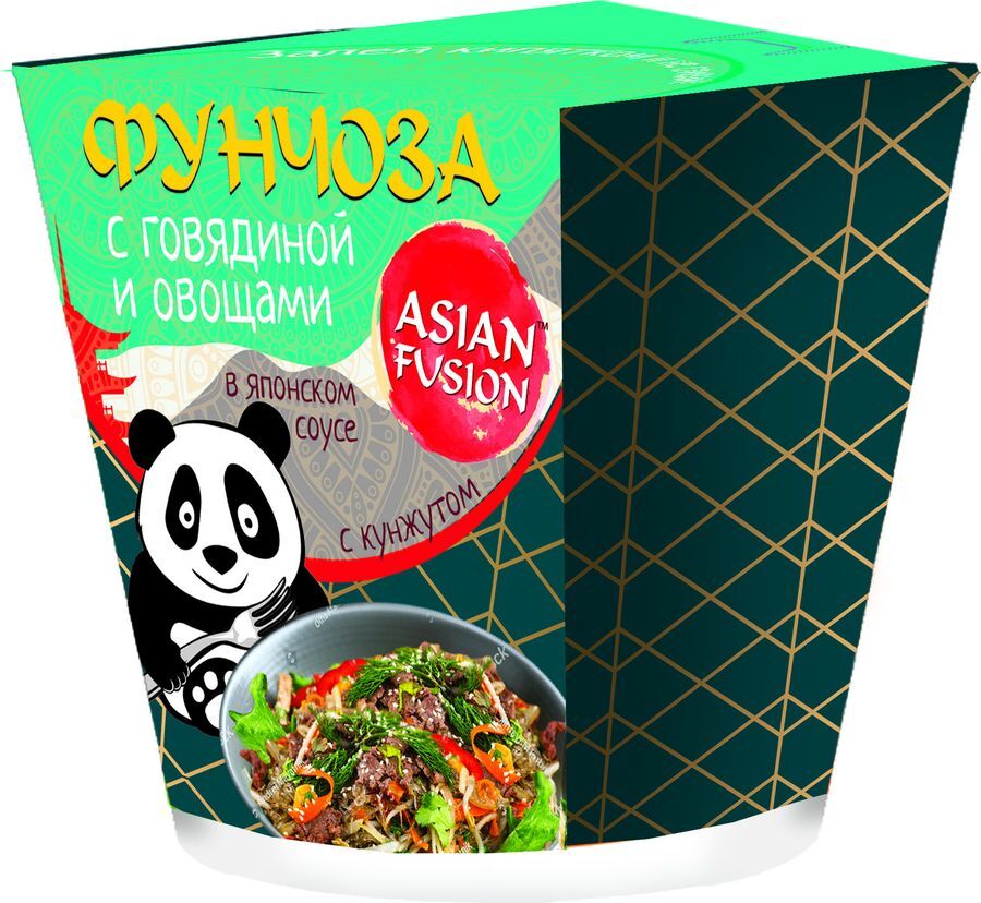 

Фунчоза Asian Fusion с говядиной и овощами быстрого приготовления 68 г