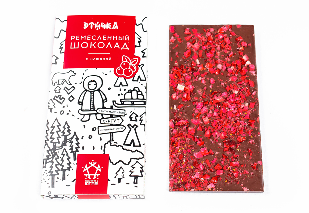 

Шоколад Этника молочный с клюквой 80 г