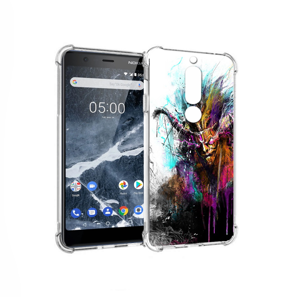

Чехол MyPads Tocco для Nokia 5.1 яркий дьявол (PT114144.121.709), Прозрачный, Tocco