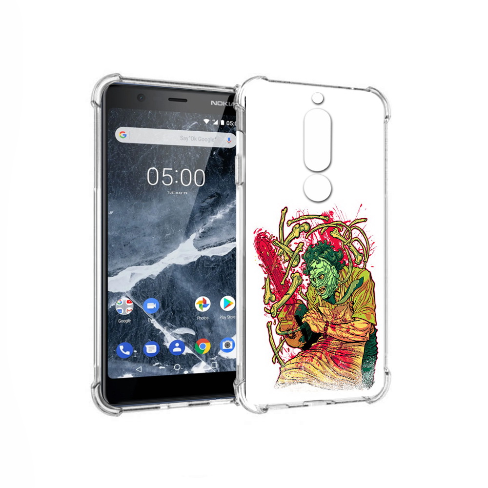 

Чехол MyPads Tocco для Nokia 5.1 яркий мясник (PT114144.121.711), Прозрачный, Tocco