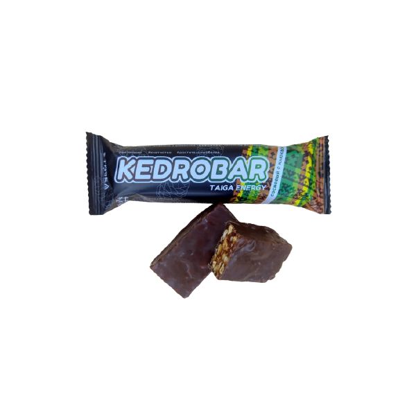фото Шоколадный батончик этника kedrobar сосновый с клюквой 45 г