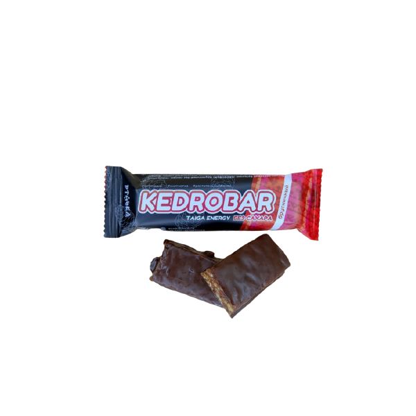фото Шоколадный батончик этника kedrobar с брусникой 45 г