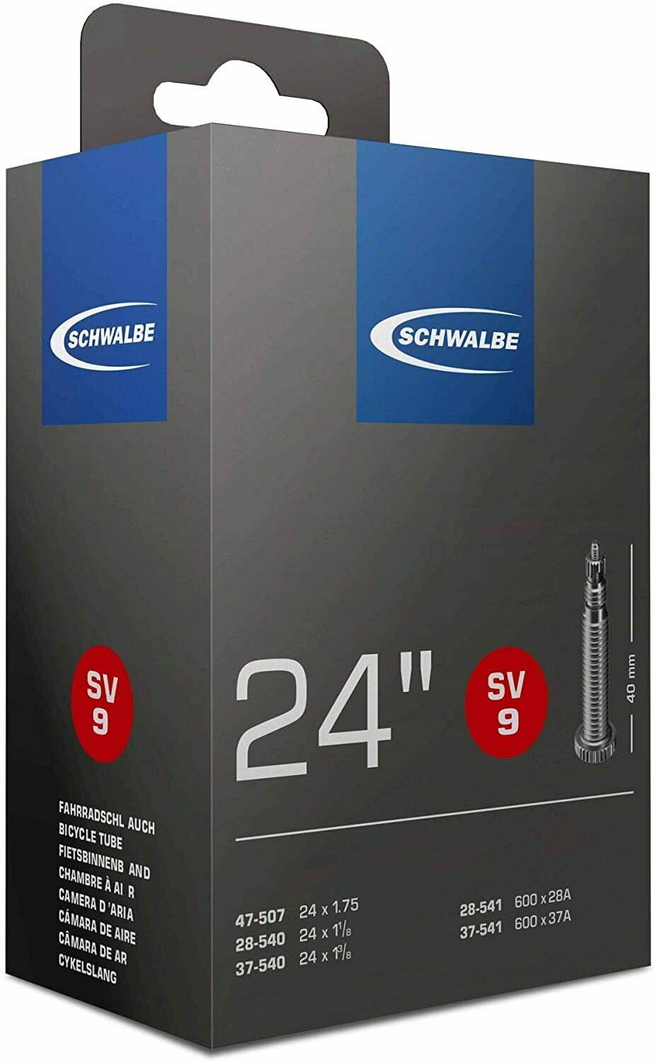 Камера велосипедная SCHWALBE 24