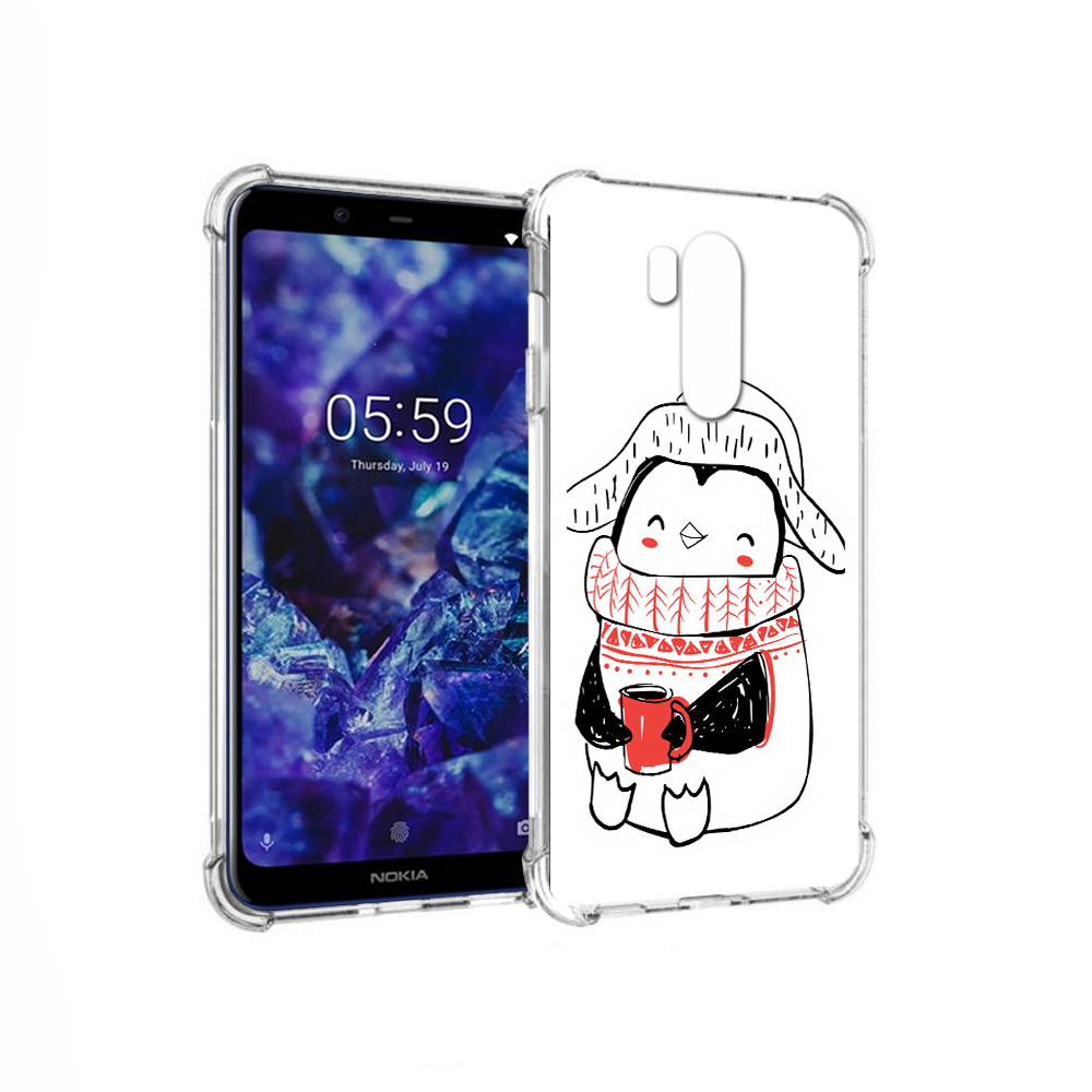 

Чехол MyPads Tocco для Nokia X7 Милый пингвин (PT123767.122.115), Прозрачный, Tocco