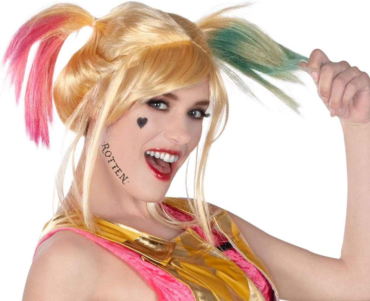 Парик женский Rubie's Harley Quinn разноцветный One size
