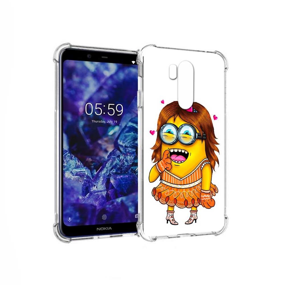 

Чехол MyPads Tocco для Nokia X7 Миньон девочка (PT123767.122.116), Прозрачный, Tocco