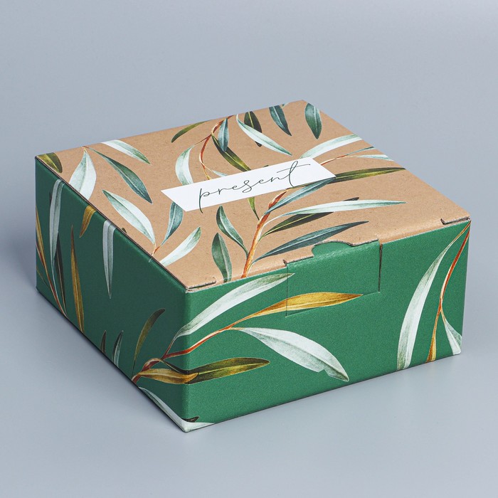 

Коробка сборная «Present», 15 х 15 х 7 см, Разноцветный