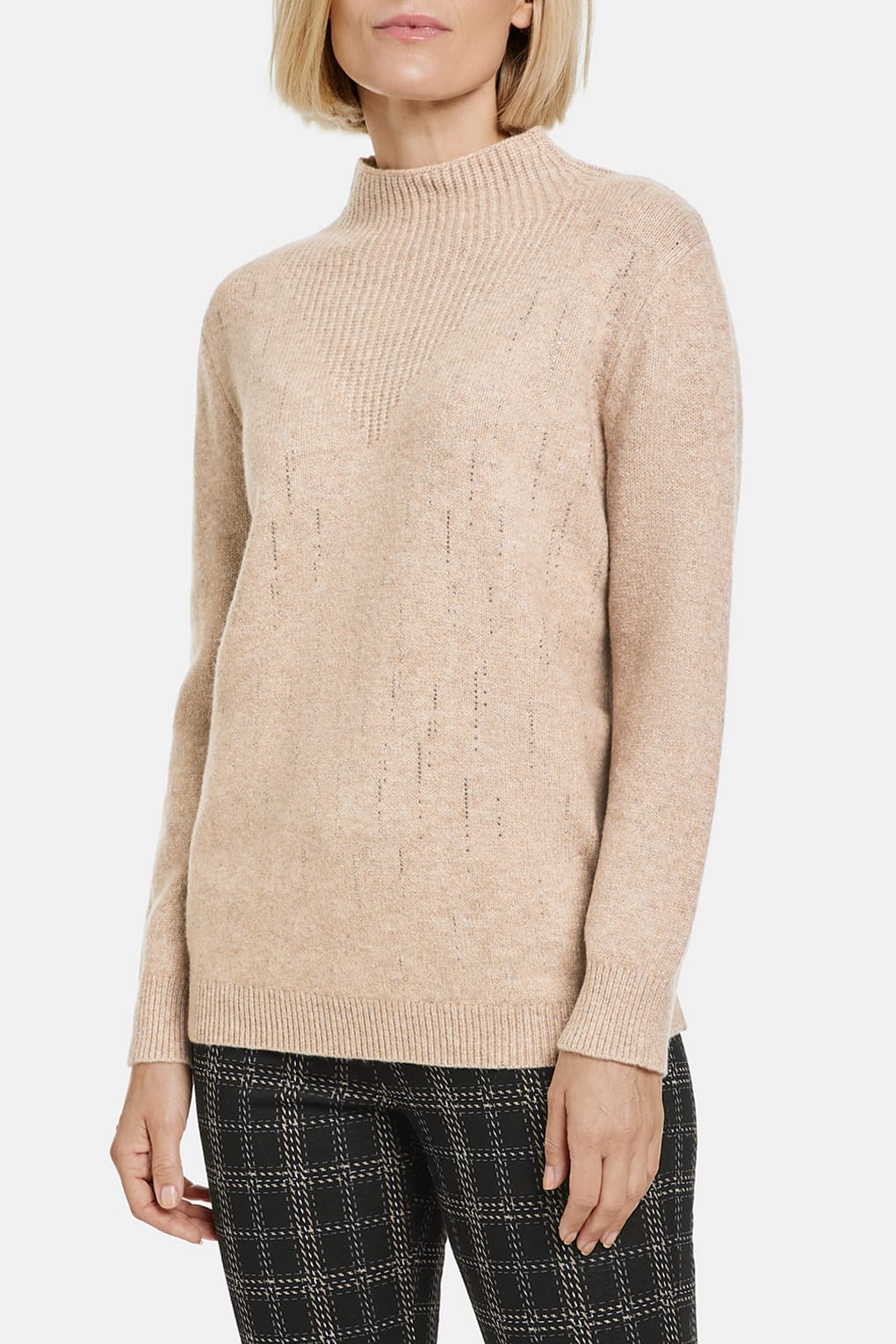 

Джемпер женский Gerry Weber 170559-44735 бежевый 42, 170559-44735