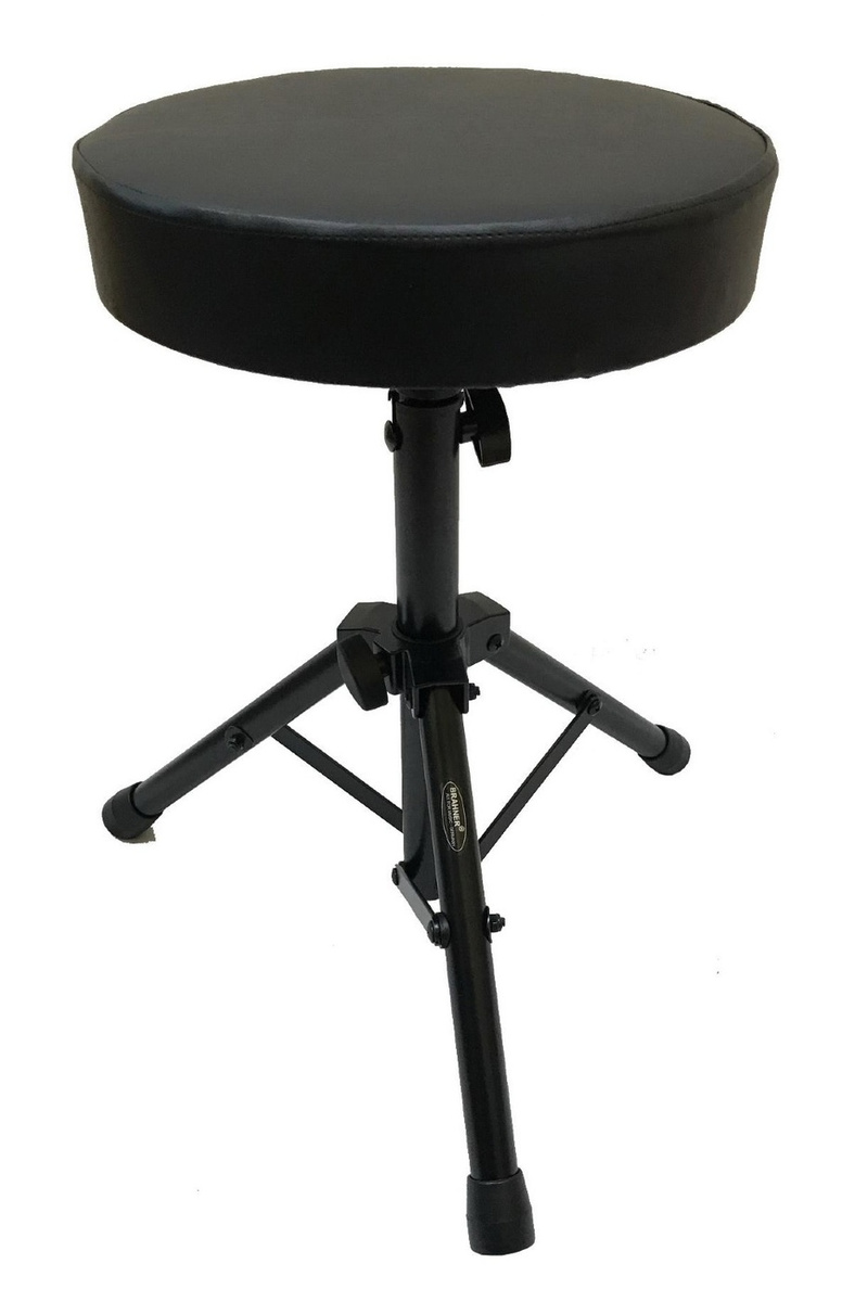 фото - стул для барабанов металлический brahner t-5/bk, круглый, без регулировки высоты 60 см