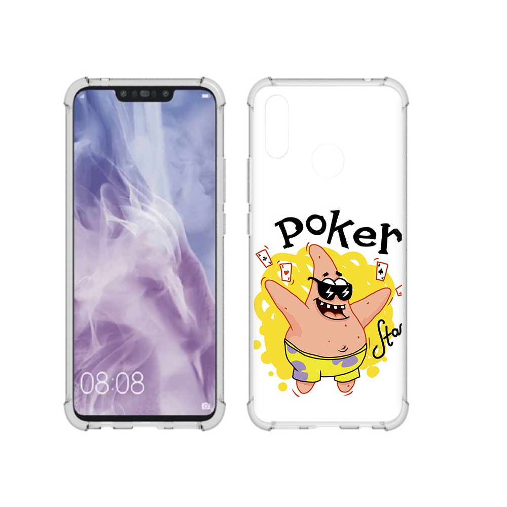 

Чехол MyPads Tocco для Huawei Nova 3i Патрик (PT227100.63.133), Прозрачный, Tocco