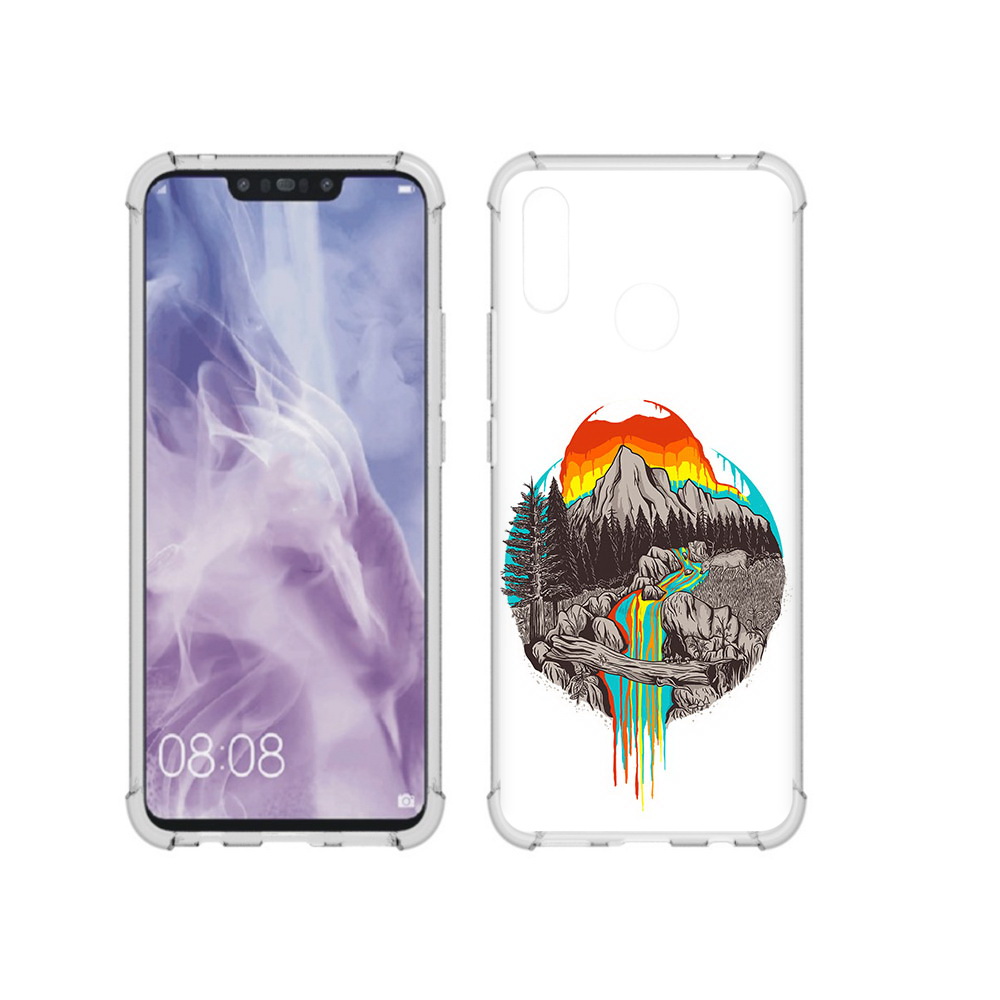 

Чехол MyPads Tocco для Huawei Nova 3i Радужный водопад (PT227100.63.144), Прозрачный, Tocco