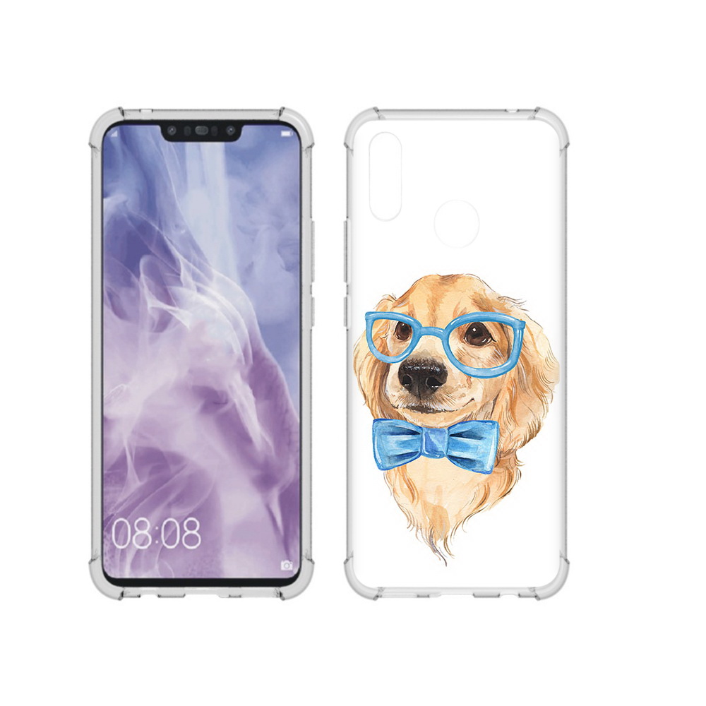 

Чехол MyPads Tocco для Huawei Nova 3i Собака интеллигент (PT227100.63.159), Прозрачный, Tocco