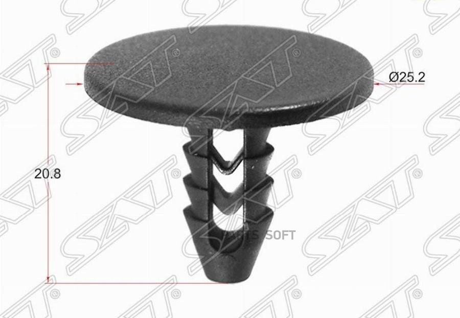 

SAT ST-M11338 Клипса обшивки ALFA ROMEO/FIAT 1 шт. 1шт