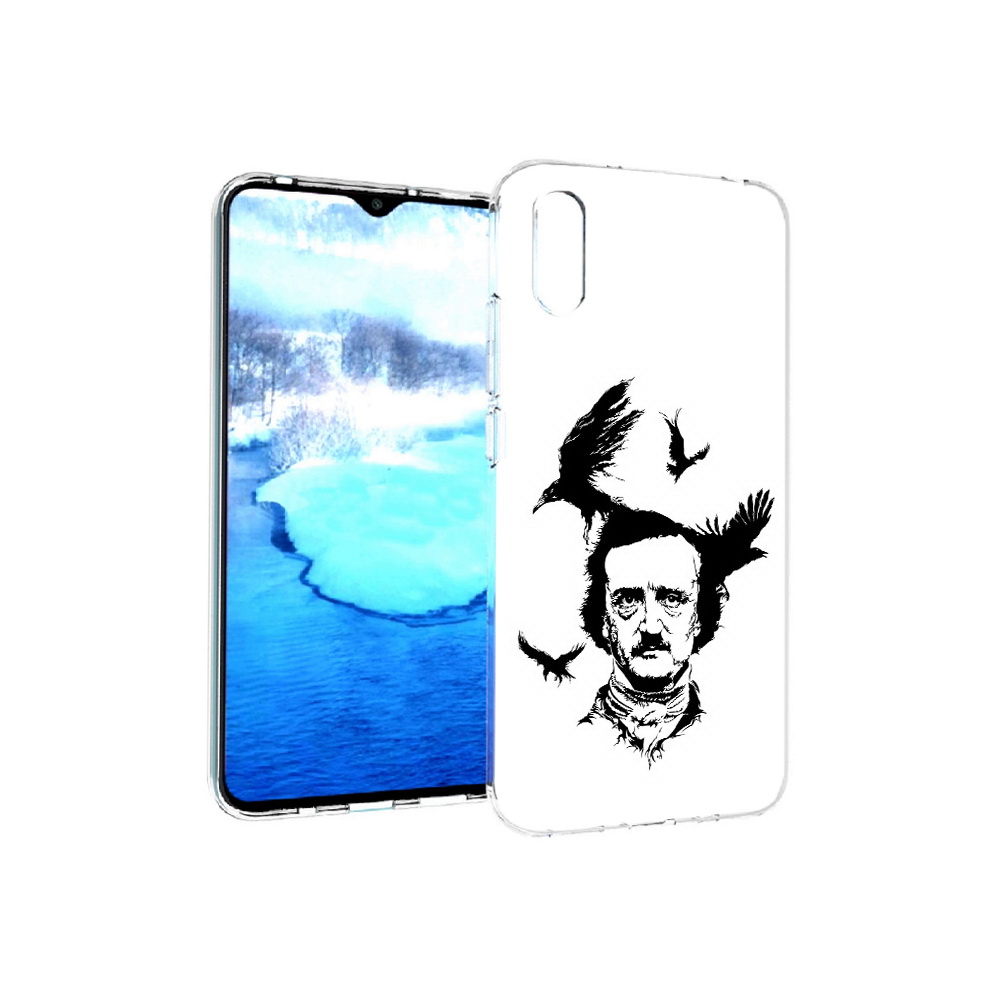 

Чехол MyPads Tocco для Xiaomi Redmi 9A Эдгар Аллан черно белый (PT151022.270.204), Прозрачный, Tocco