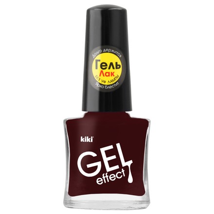 Лак для ногтей с гелевым эффектом Kiki Gel Effect 014 бордовый лак для ногтей с гелевым эффектом kiki gel effect 069 телесно розовый