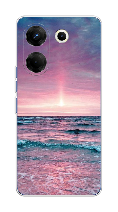 

Чехол на Tecno Camon 20 Pro 5G "Восход 3", Розовый;голубой, 304050-2