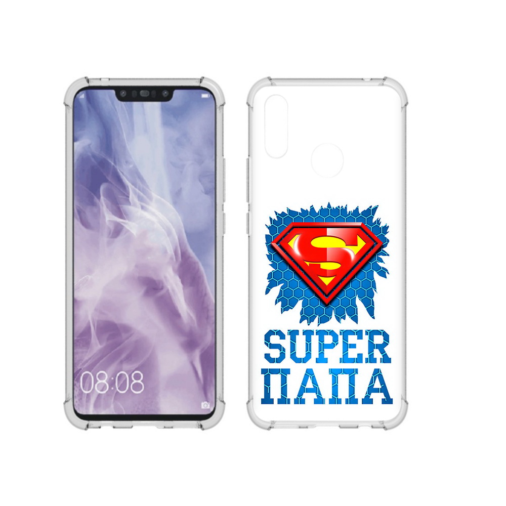 

Чехол MyPads Tocco для Huawei Nova 3i Супер Папа (PT227100.63.165), Прозрачный, Tocco