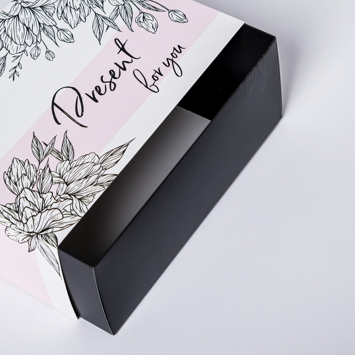 

Коробка складная «Present for you», 20 х 15 х 8 см, Белый;черный