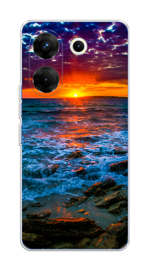 

Чехол на Tecno Camon 20 Pro 5G "Закат 1", Оранжевый;синий, 304050-2
