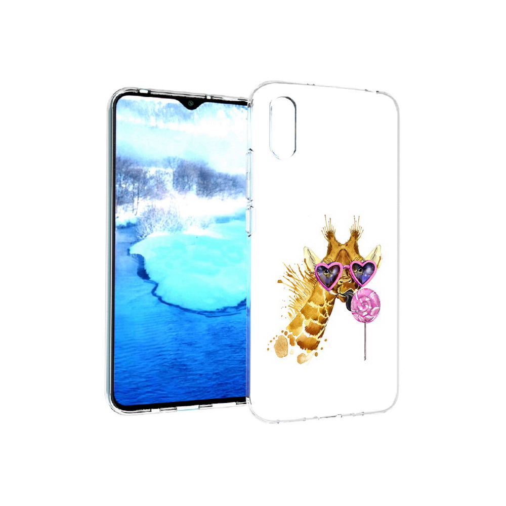 

Чехол MyPads Tocco для Xiaomi Redmi 9A акварельный жираф (PT151022.270.217), Прозрачный, Tocco