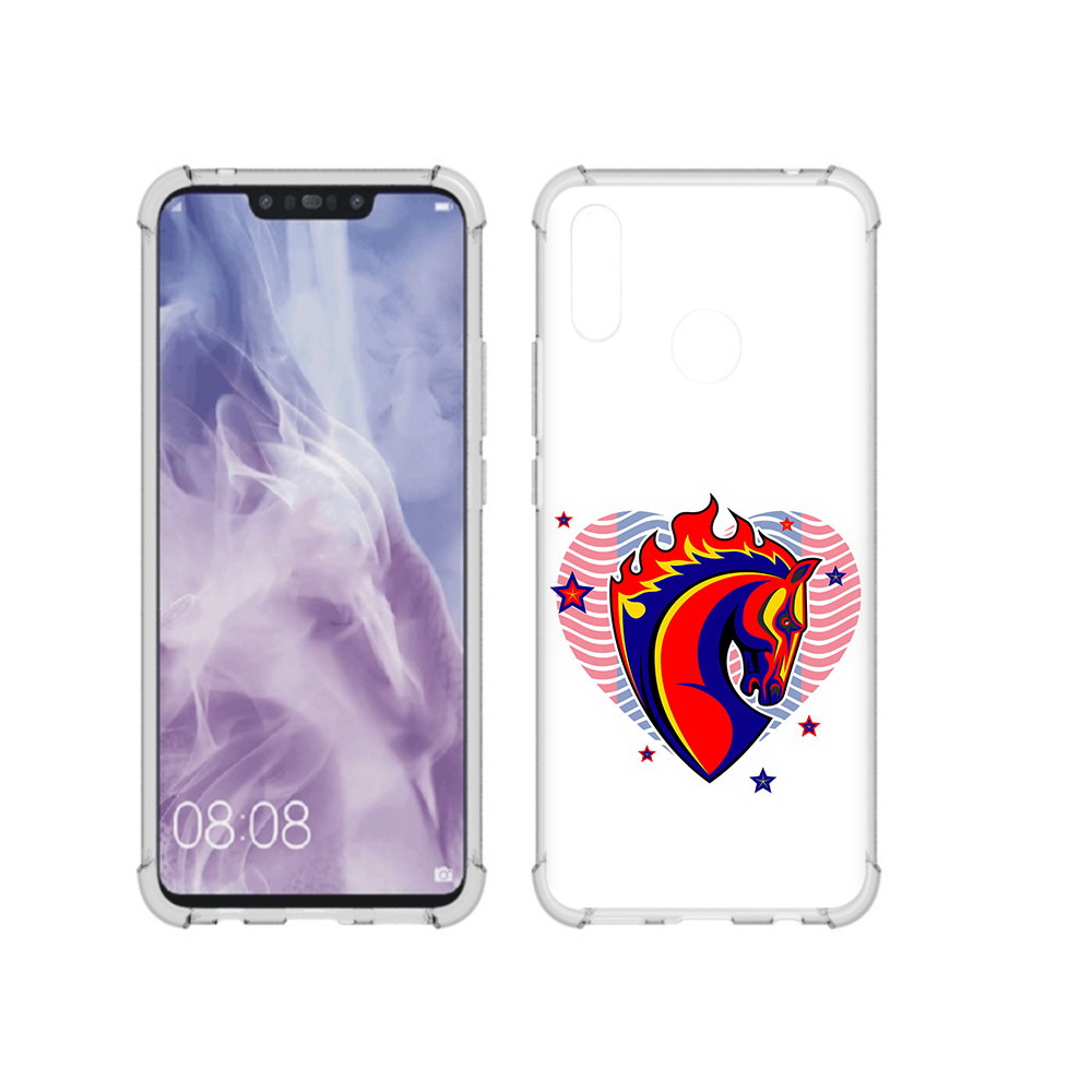 

Чехол MyPads Tocco для Huawei Nova 3i ФК ЦСЛ Лошадь (PT227100.63.180), Прозрачный, Tocco