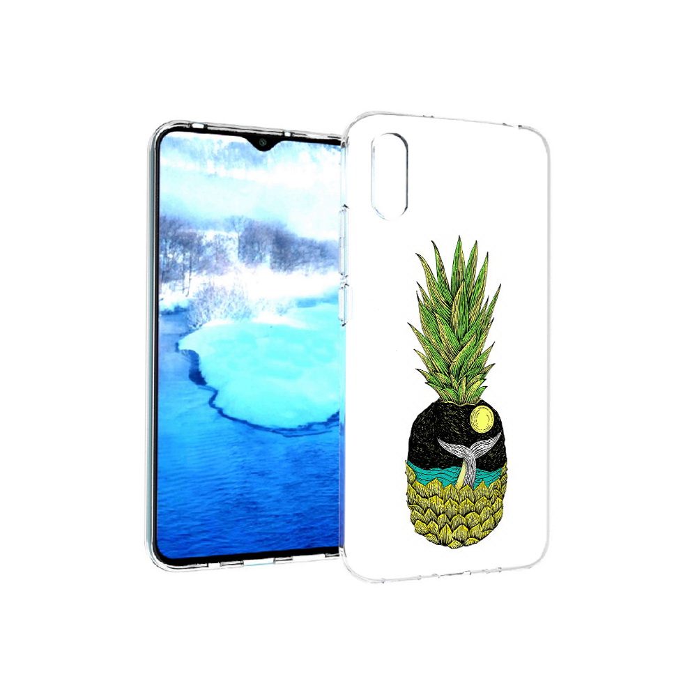 

Чехол MyPads Tocco для Xiaomi Redmi 9A ананас с китом (PT151022.270.220), Прозрачный, Tocco