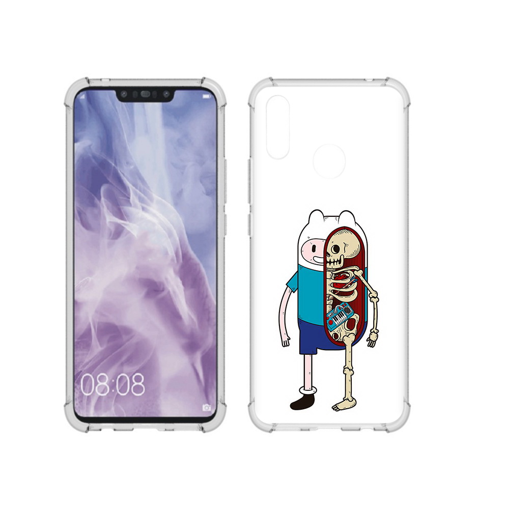 

Чехол MyPads Tocco для Huawei Nova 3i Финн скелет (PT227100.63.187), Прозрачный, Tocco