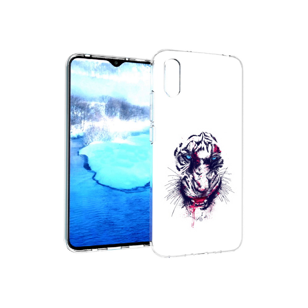

Чехол MyPads Tocco для Xiaomi Redmi 9A безумный тигр (PT151022.270.228), Прозрачный, Tocco