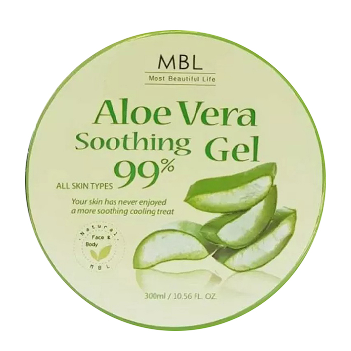 

Гель с алоэ MBL Aloe Soothing Gel 97%, Успокаивающий гель для кожи лица и тела с соком листьев алоэ вера