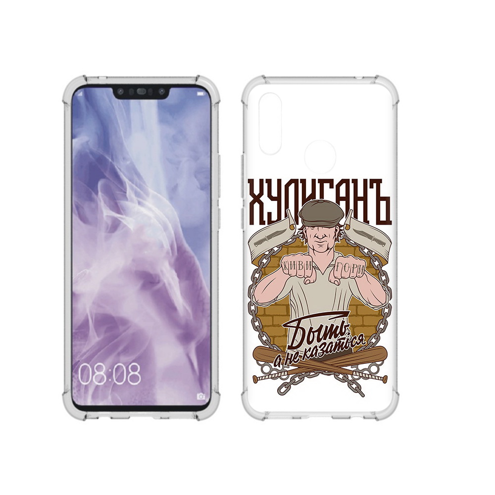 

Чехол MyPads Tocco для Huawei Nova 3i Хулиган (PT227100.63.192), Прозрачный, Tocco