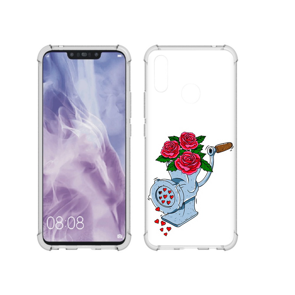 

Чехол MyPads Tocco для Huawei Nova 3i Цветочные сердца (PT227100.63.199), Прозрачный, Tocco