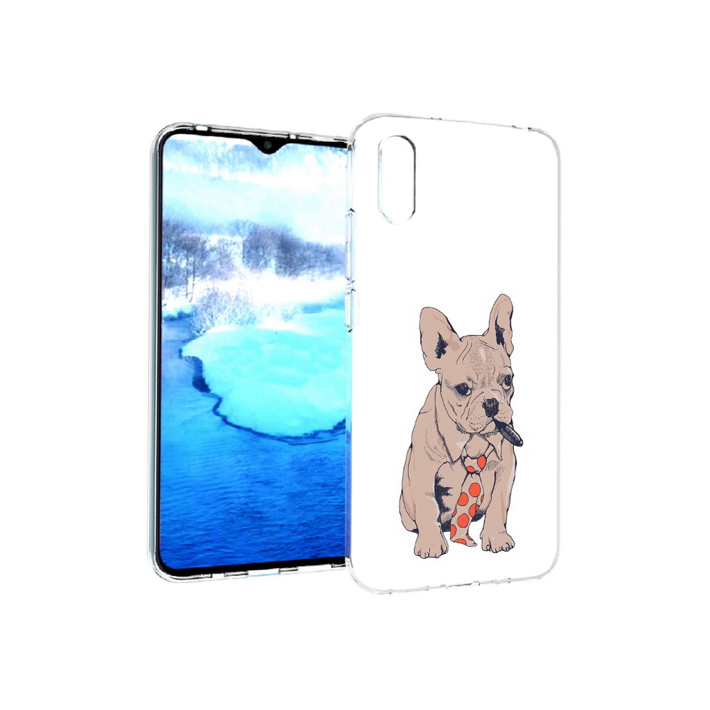 

Чехол MyPads Tocco для Xiaomi Redmi 9A бульдог с сигарой (PT151022.270.250), Прозрачный, Tocco