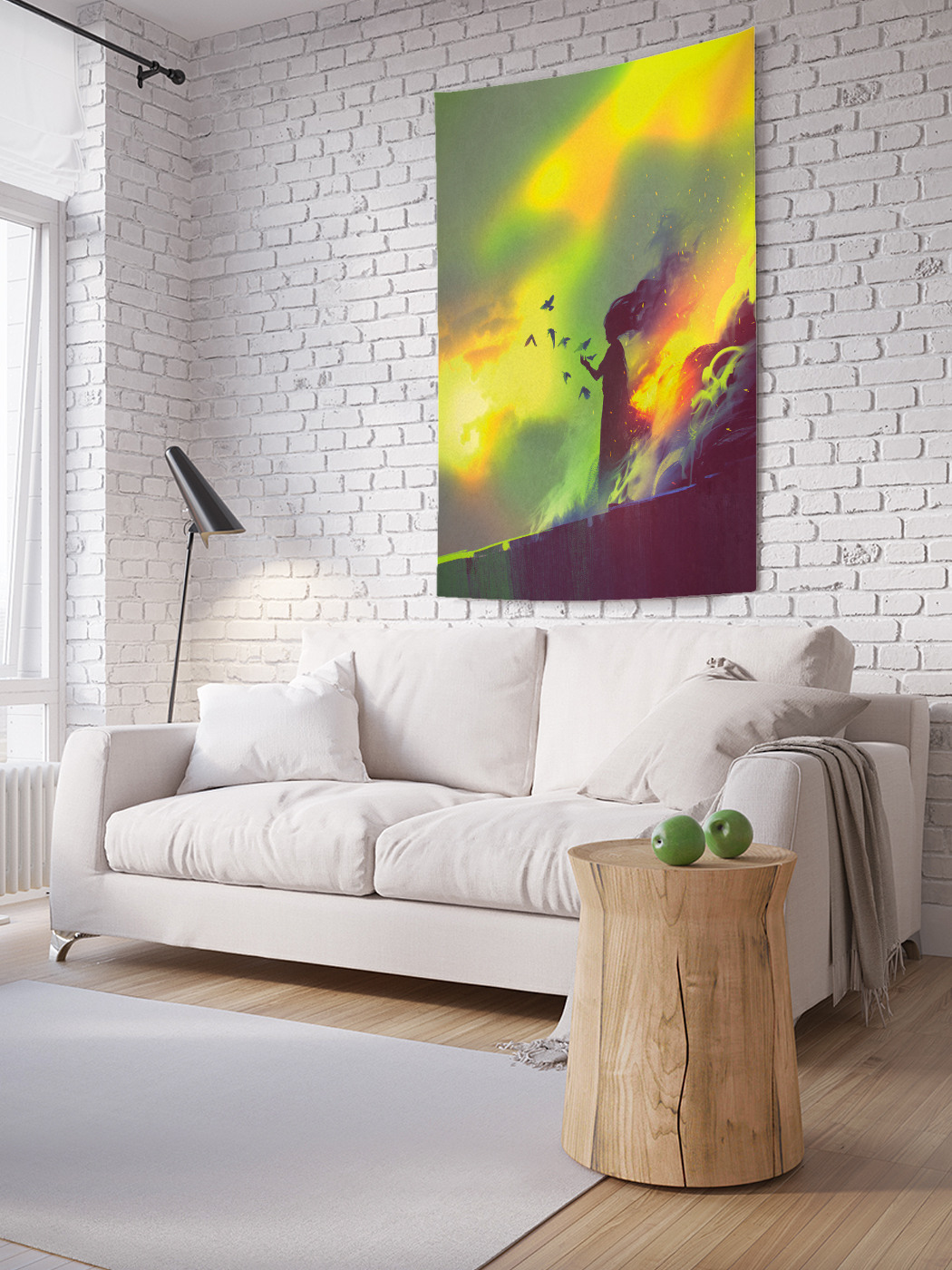 

Вертикальное фотопанно на стену JoyArty Облачный силуэт 150x200 см, Облачный силуэт