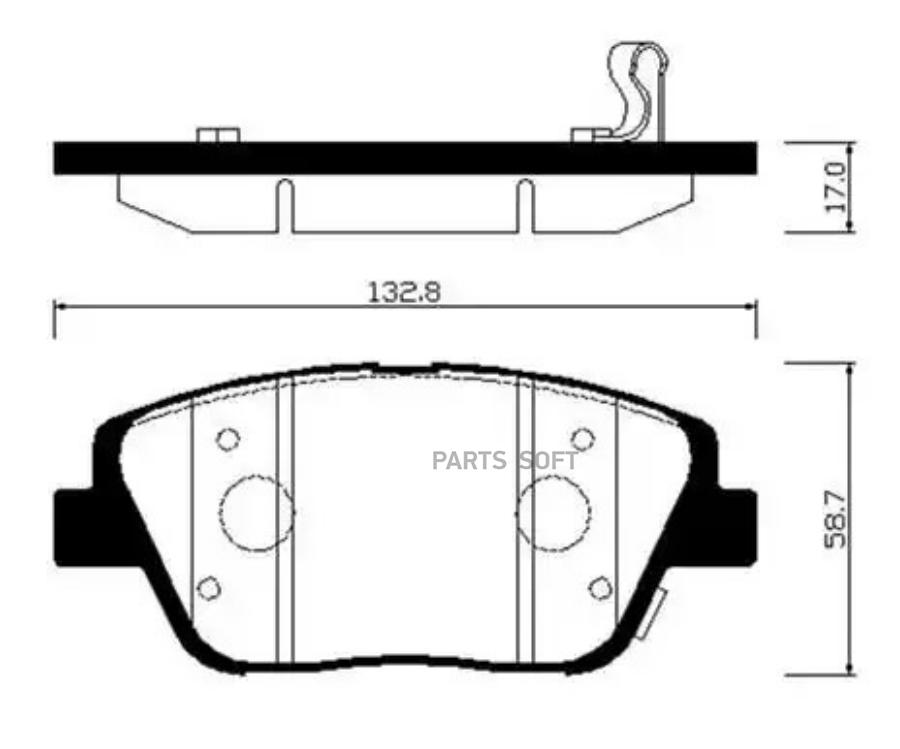 

Колодки Тормозные Дисковые HSB арт. HP1045