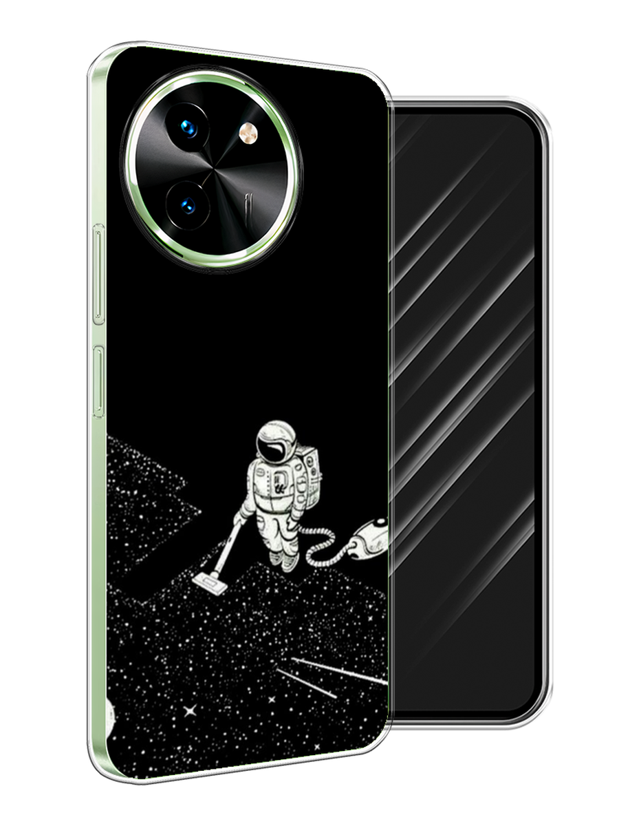 

Чехол Awog на Vivo T3x/Y38 5G "Космонавт с пылесосом", Белый, 2610750-1