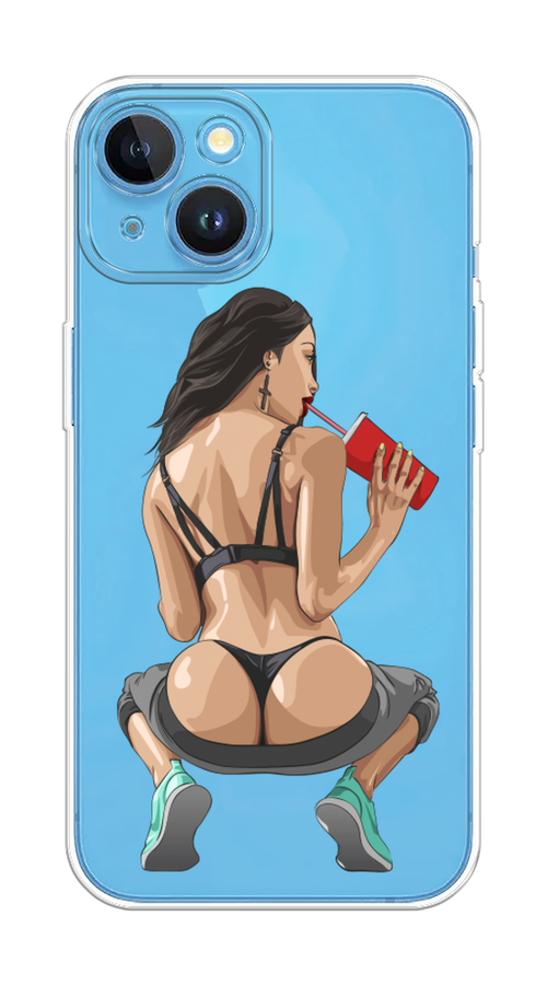 

Чехол на Apple iPhone 15 "Сочные булочки", Бежевый;красный;черный, 15550-1