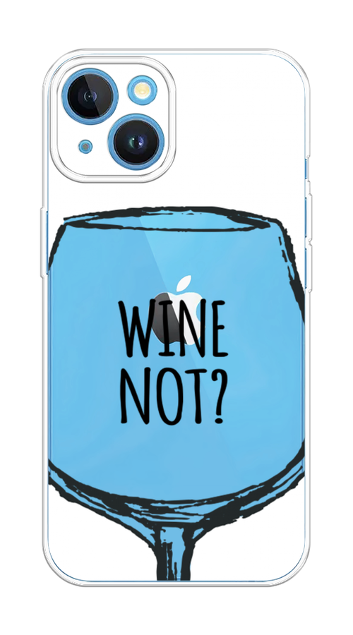 

Чехол на Apple iPhone 15 "Wine not white", Белый, 15550-1