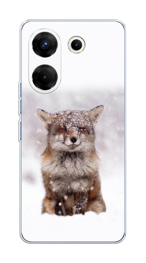

Чехол на Tecno Camon 20 Pro 5G "Зимняя лиса", Белый;серый;коричневый, 304050-1