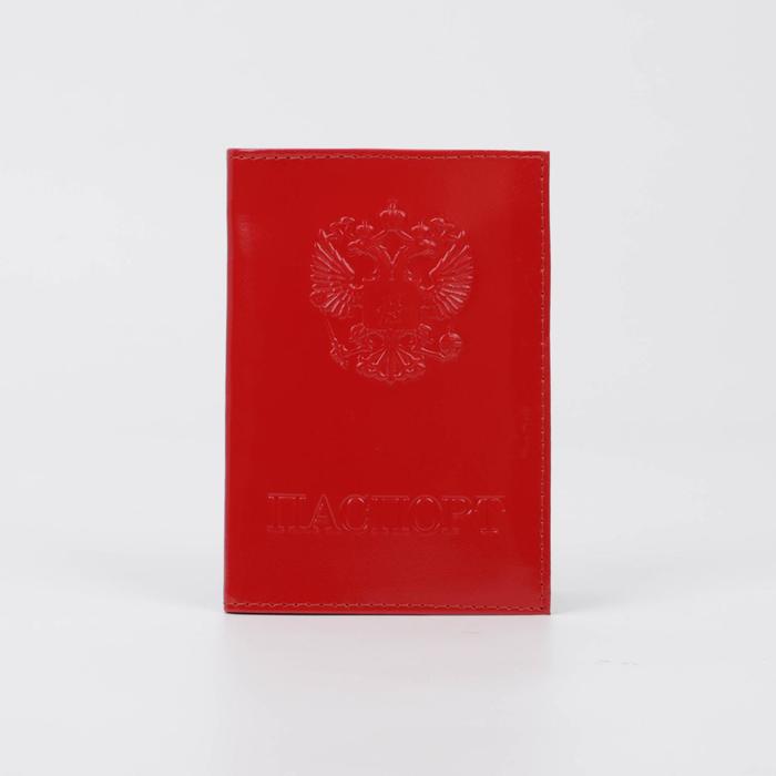 Обложка для паспорта женская Sima-land 7096893 красная