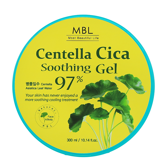 

Гель с центеллой азиатской MBL Centella Cica Soothing Gel 97%, Успокаивающий гель для кожи лица и тела с экстрактом центеллы азиатской