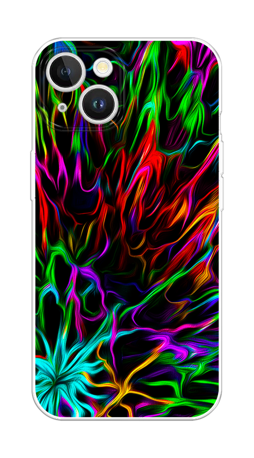 

Чехол на Apple iPhone 15 Plus "Разноцветные разводы", Голубой;зеленый;оранжевый, 15650-1
