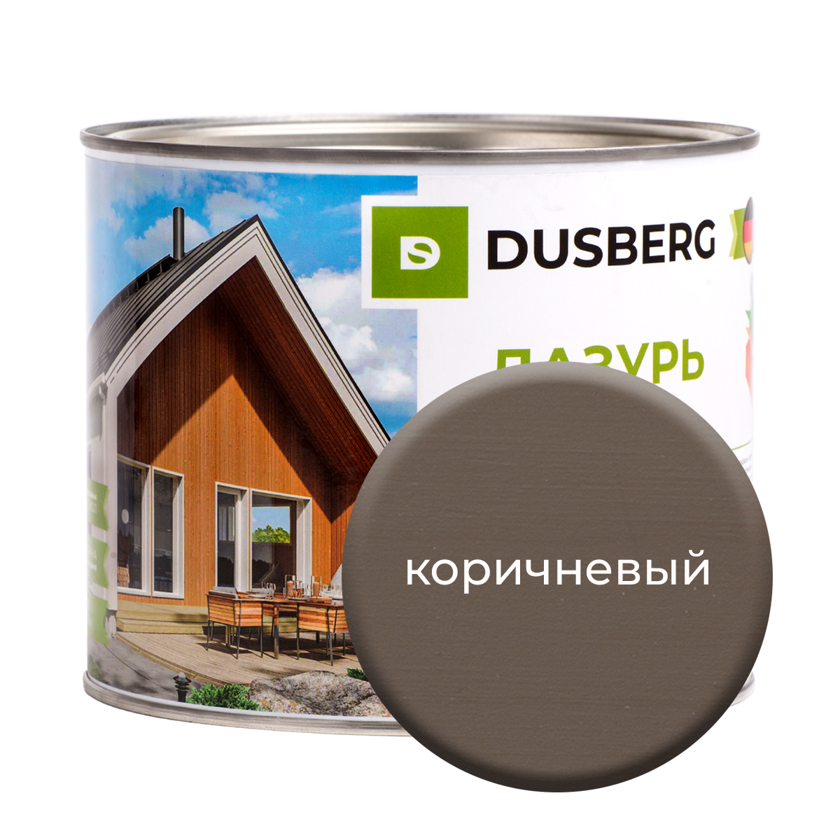 Лазурь Dusberg для дерева 2 л Коричневый