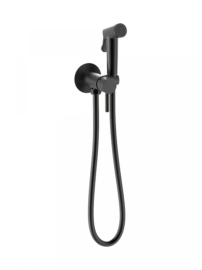 

Смеситель с гигиеническим душем Bravat черный D9151BW-ENG