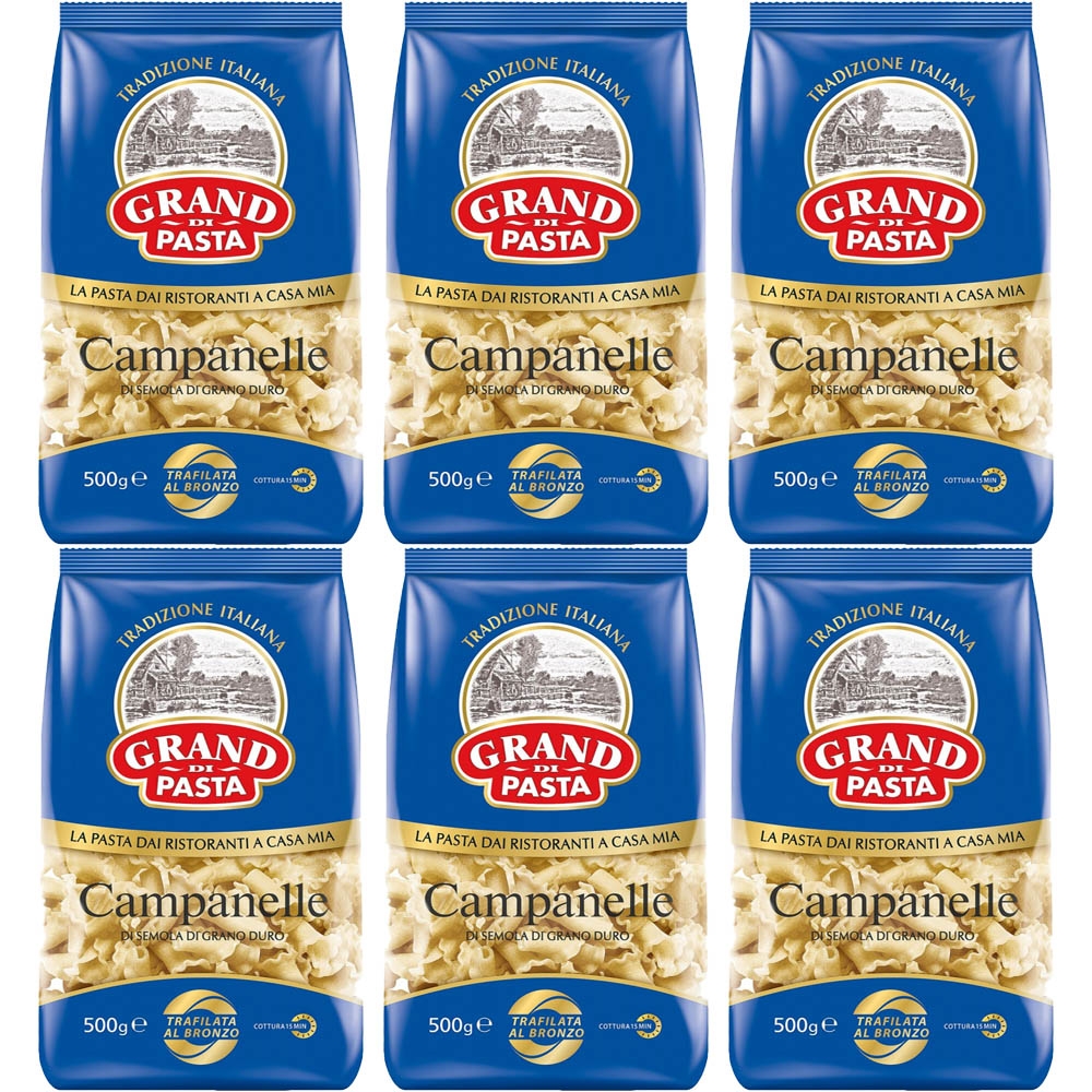 Макароны Grand Di Pasta Campanelle кампанелле, 450 г х 6 шт