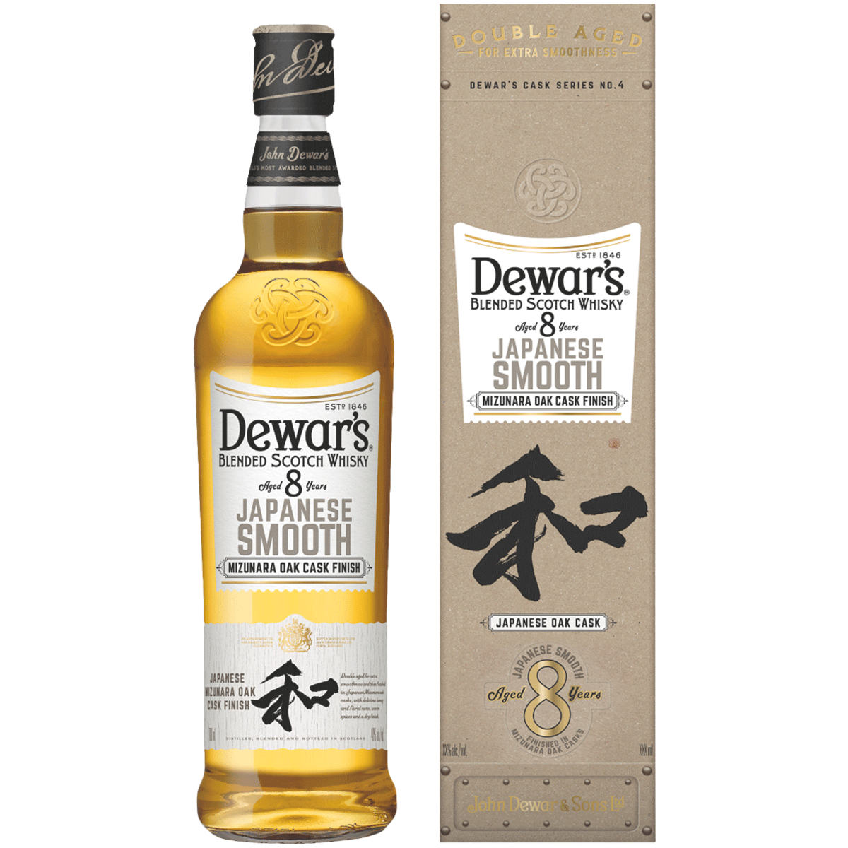 фото Виски dewar's 8 years japanese smooth 0,7 л в подарочной упаковке