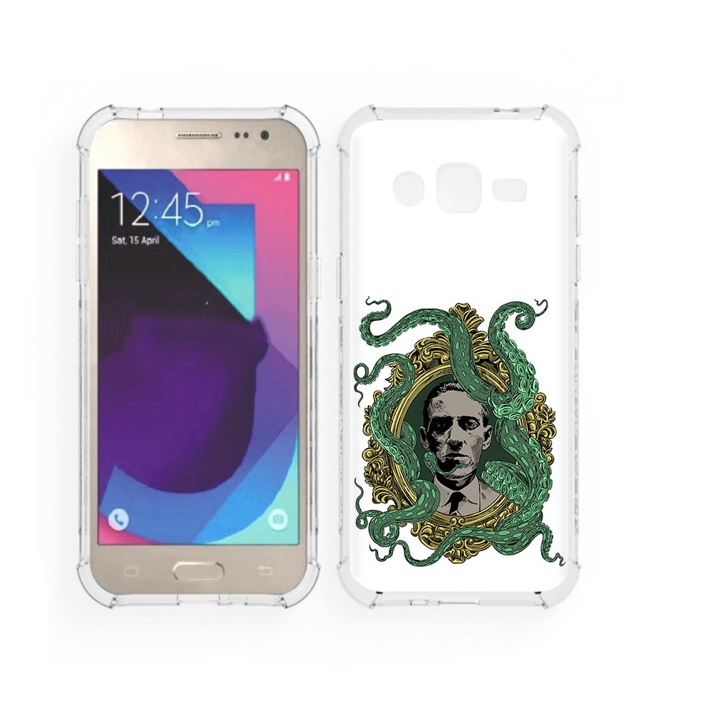 

Чехол MyPads Tocco для Samsung Galaxy J2 портрет с кракеном (PT226924.572.552), Прозрачный, Tocco
